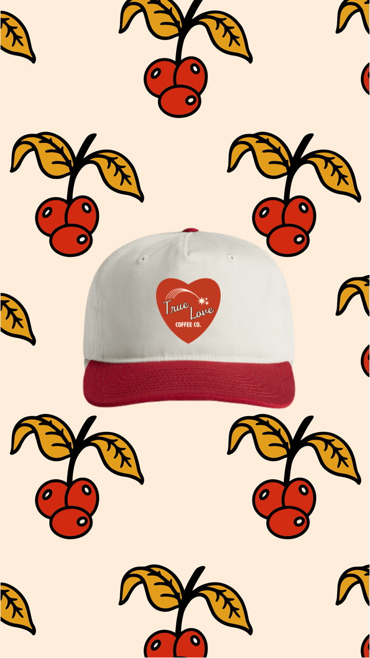 Heart patch hat